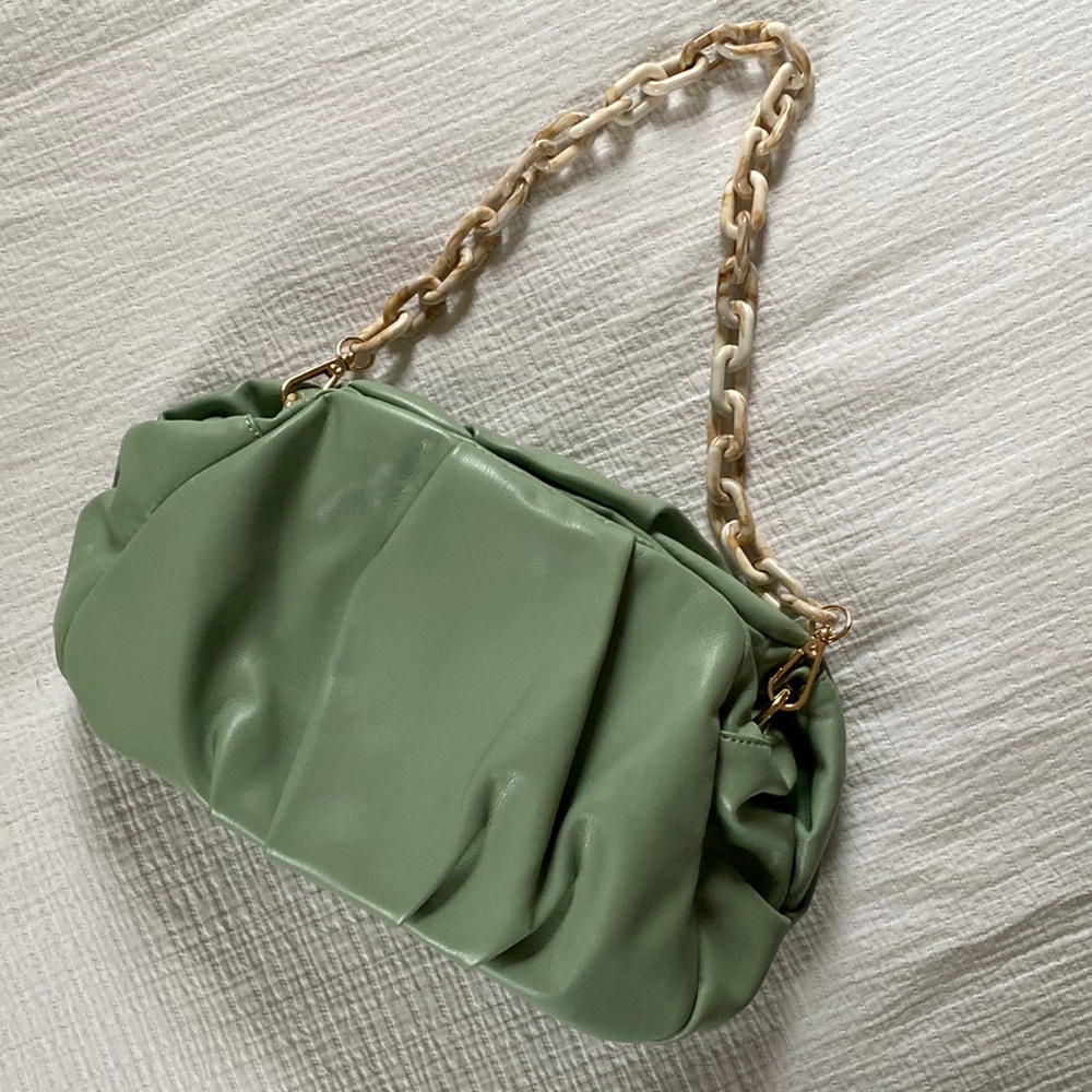 ASOS Sage Green Clutch Bag